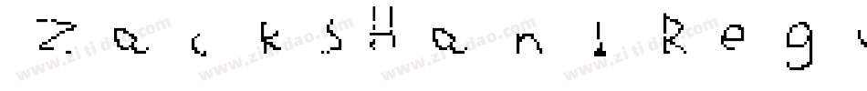 ZacksHand Regular字体转换